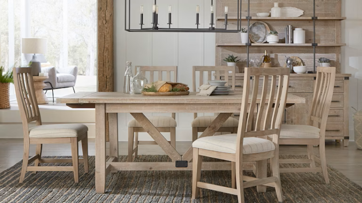 foundry solid wood dining table